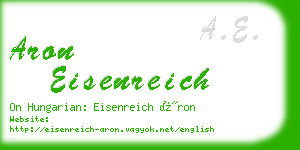 aron eisenreich business card